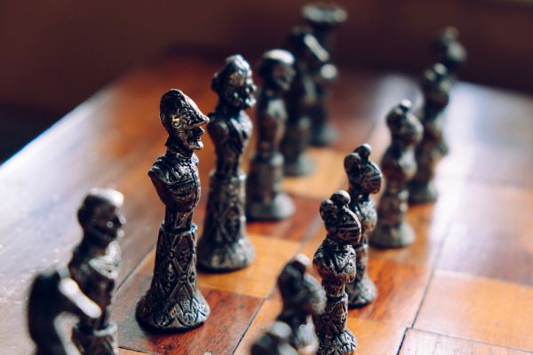 A chess board representing strategy