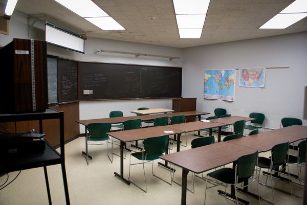 A classroom lecture in progress