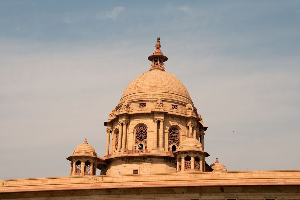 A government building representing Indian polity
